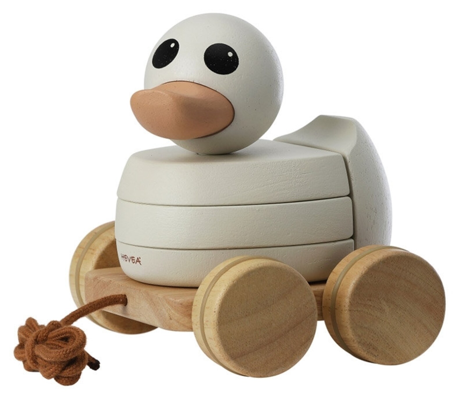 Hevea Duck Kawan Pulling Animal and Wooden Stacking Toy | Etsy