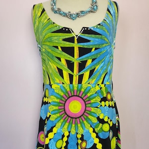 Vintage Desigual colourful Avant-garde dress, UK size 12