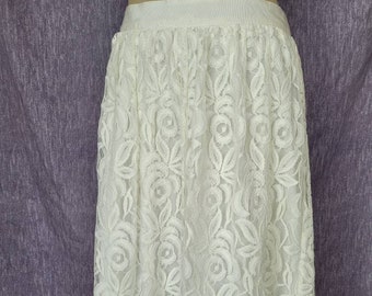 Floral Lace Skirt - Etsy
