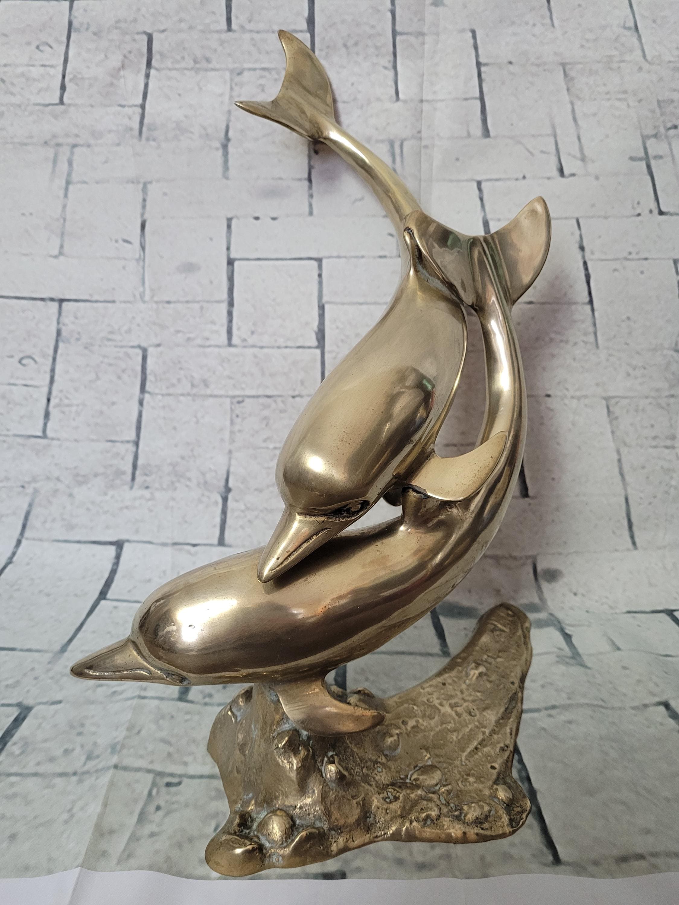 Bronze dolphin statue - Etsy 日本