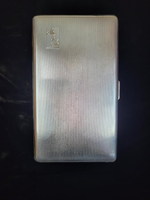 aristocrat cigarette case Antiques Atlas Vintage Boxed Aristocrat EPNS Silver