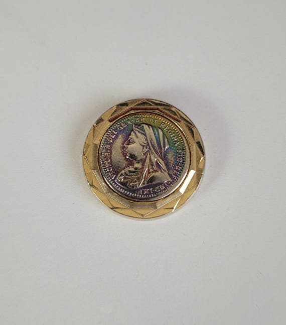 コレクション VICTORIA REGINA NO DATA COIN Victorian 18k Gold R.G.F. Mounted Victoria-del-gba-britt-fid