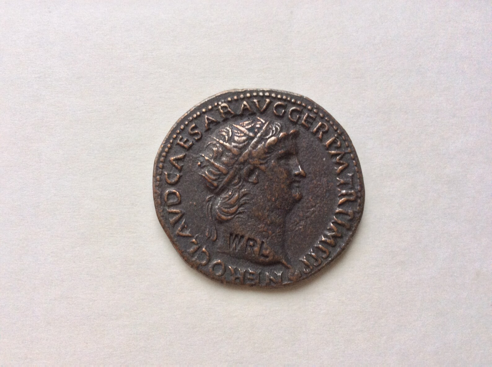 Rome Roman Coin Nero 5468AD replica WRL stamped Etsy