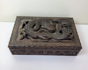 ヴィンテージの中国彫刻木箱、東洋の柑橘類、オレンジ、サツマ - Etsy 日本