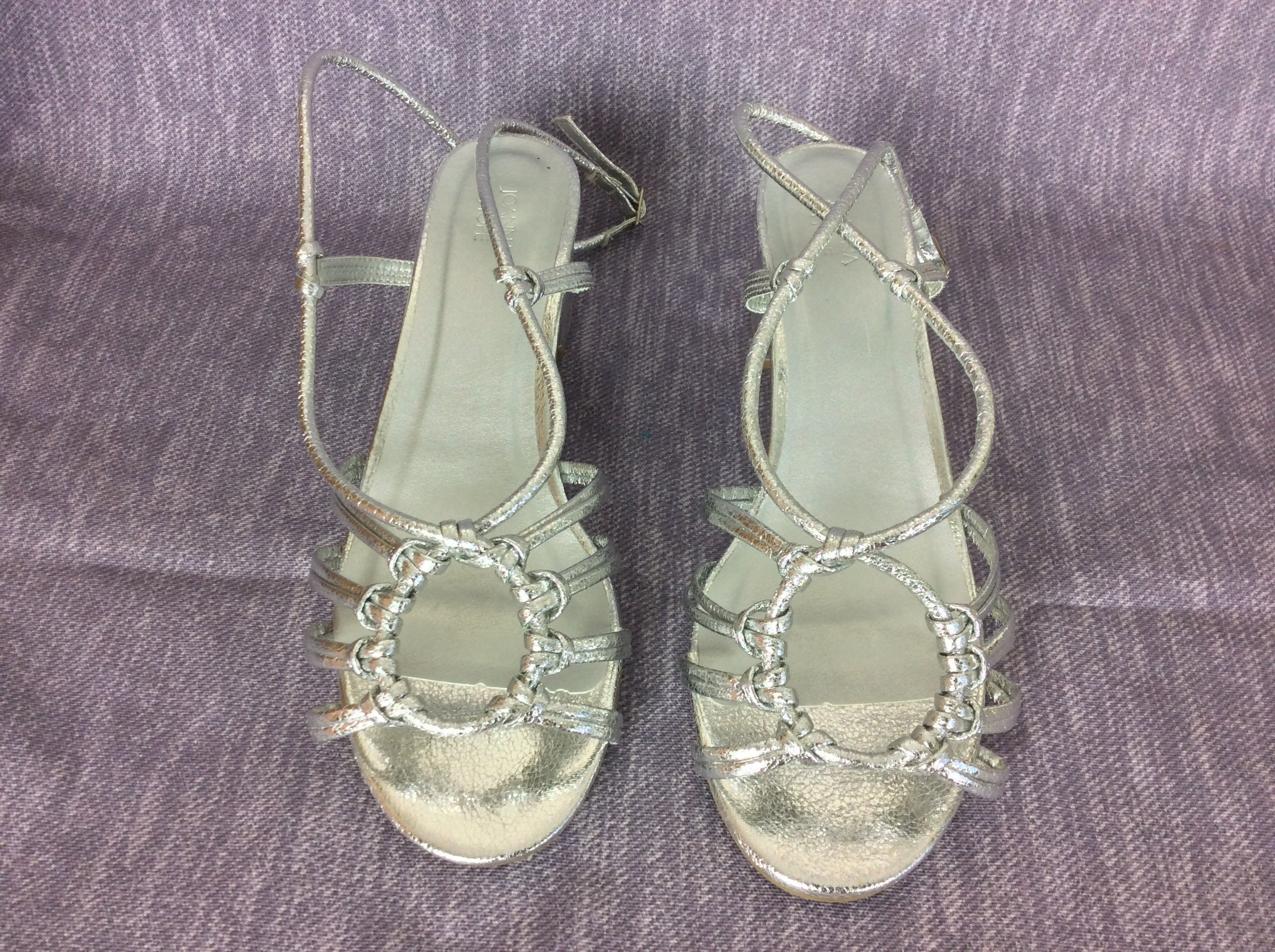 Vintage Joanna Hope Silver Ankle Straps Sandals UK Size 8 - Etsy New Zealand
