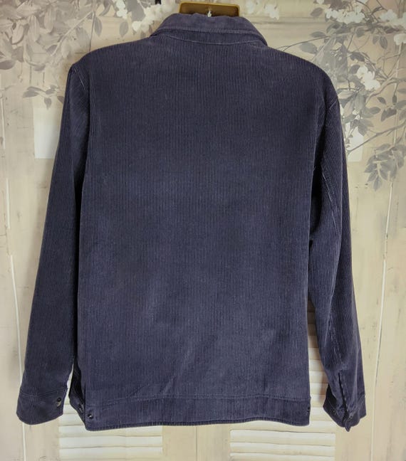 ネイビーブルーのリーバイス コーデュロイ ジップアップジャケット