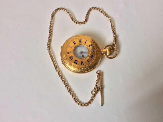 Vintage Swiss Made Pocket Watch ARNEX Gold Plated, Manual Winding