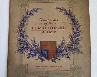 Uniforms of the Territorial Army Cigarette Cards by John Player & Sons 1939  Set of 50 History Military Uniforms Collectable