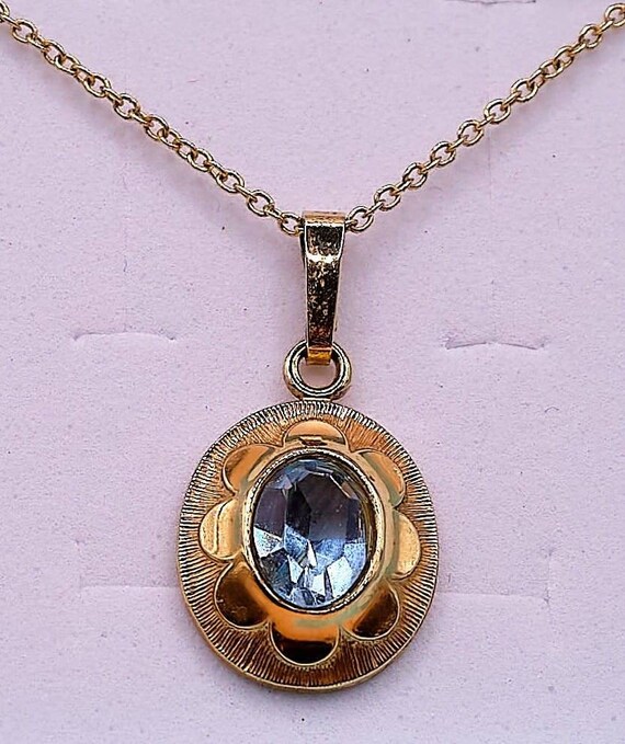 Vintage Andreas Daub Rolled Gold/gold Plated Faceted Blue - Etsy