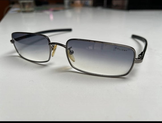 Gafas de sol policiales vintage para hombre gafas de sol rectangulares italianas de diseno en estuche. S2806 57 COL.568Y. Etsy Espana