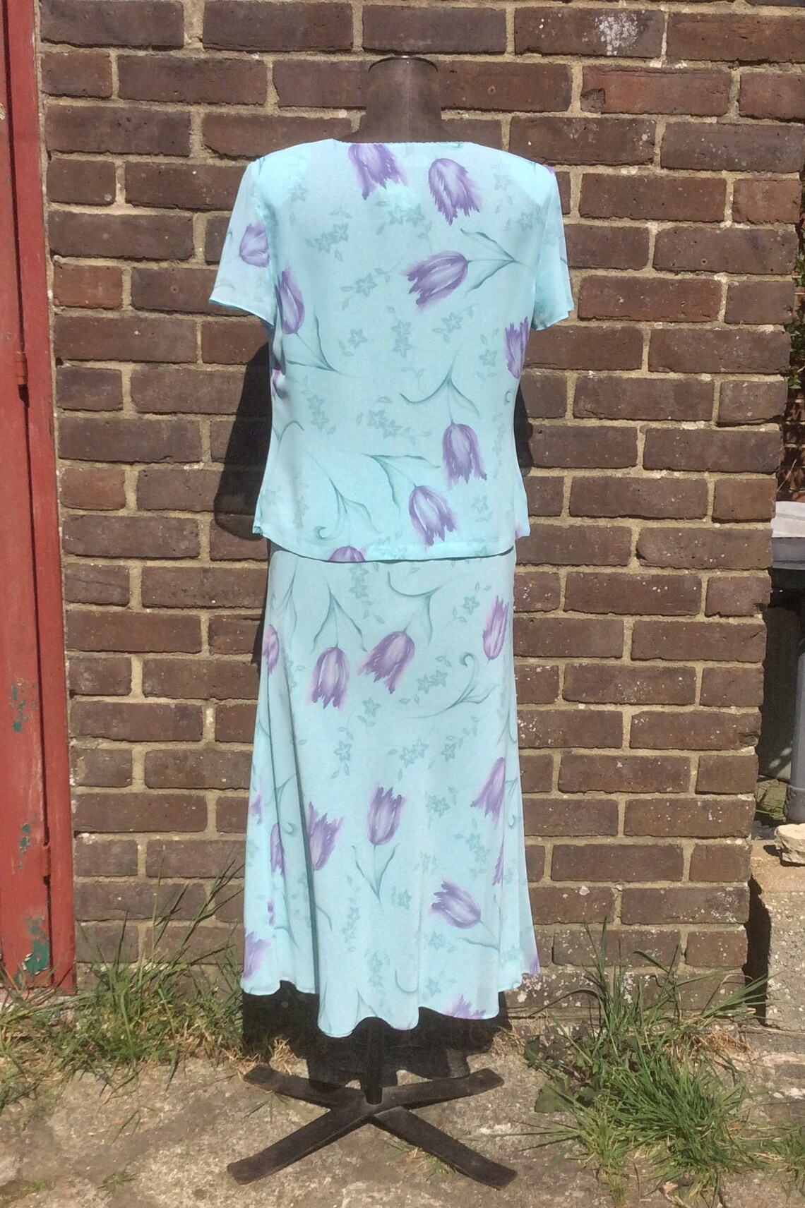 Beautiful vintage Jacques Vert outfit. Skirt and top UK size Etsy