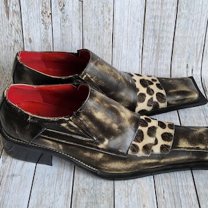 Leopard Print Dress Men Shoe