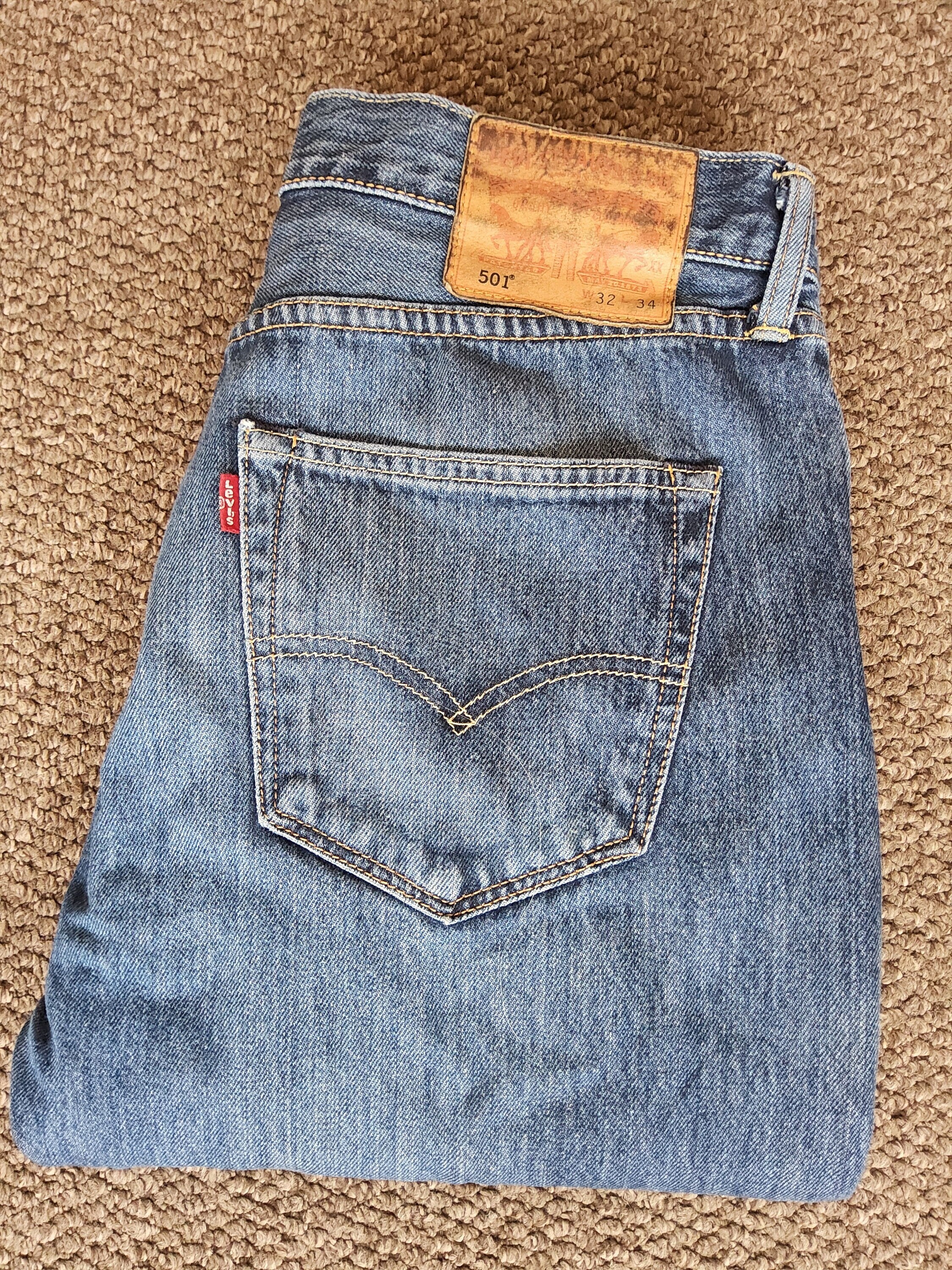 Buy Levis 501 W32 L34 Online In India - Etsy India