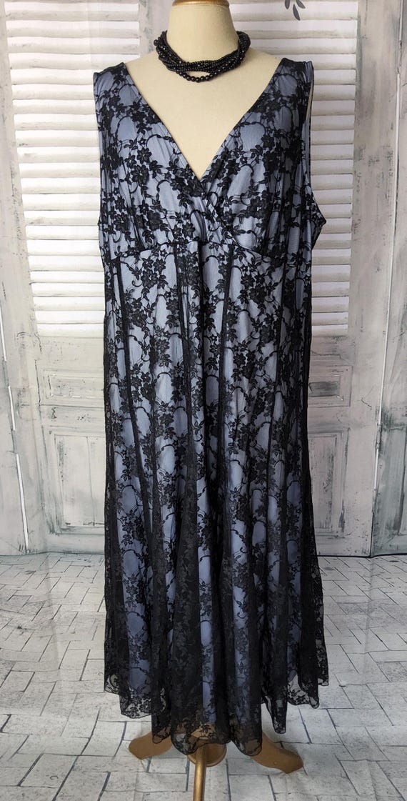aqua floral maxi dress Aqua Floral Asymmetrical Dress main image 0