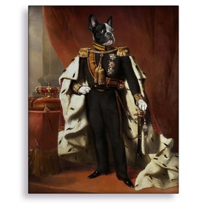 Renaissance Pet Portrait, Custom Cat Portrait, Custom Dog Portrait, Prince, King Portrait Painting, Painting from photo, Costume Portrait