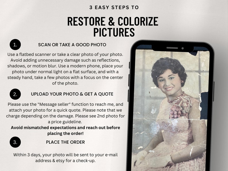 Old Photo Restoration Service, Restore Picture, Clear Photo Fix, Image Quality Enhance, Photo Repair Photo Quality Improve Photo Blur Remove image 3