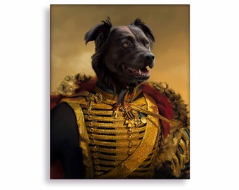 Victorian dog paintings, painting of cat portraits, renaissance painting portrait, paws prints, personalized gifts for pets, pet photo gifts
