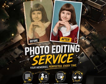 Photo Retouching, Background Removal, Add Person to Photo, Face Swap, Anniversary Gift