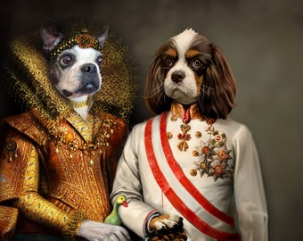 人物画 女性と犬の肖像画 il_340x270.3457893831_7dgz.jpg