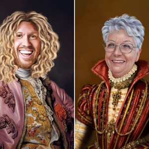 Renaissance Dog Painting, Dog In Suit Painting, Dog Head Human Body, Portrait Of Your Dog, Digital Dog Portraits, Dog Painting Canvas image 4