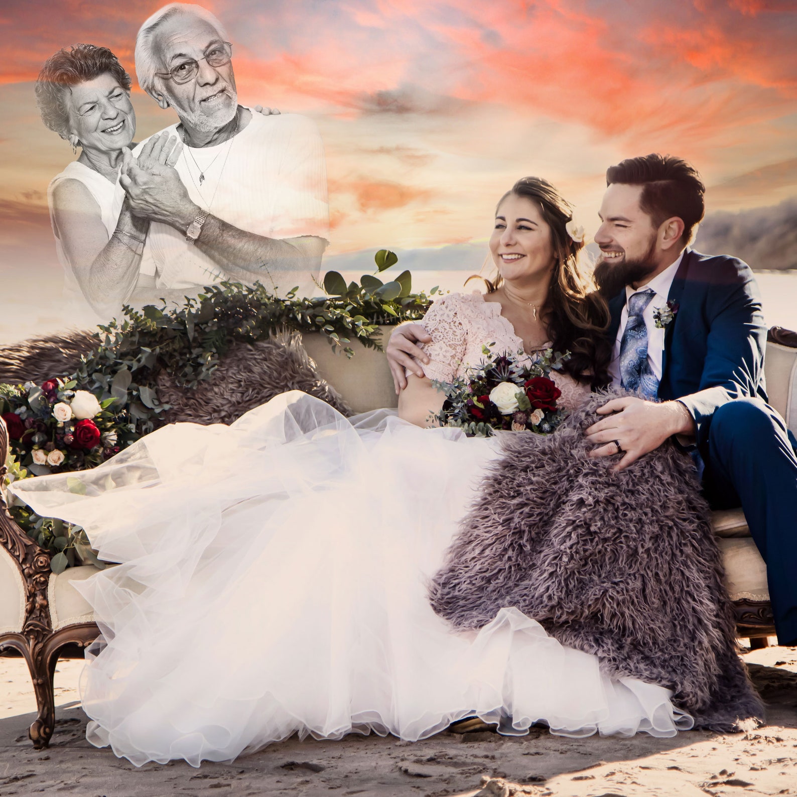 Adding a Deceased Loved One to a Photo Add Loved One Photo Etsy