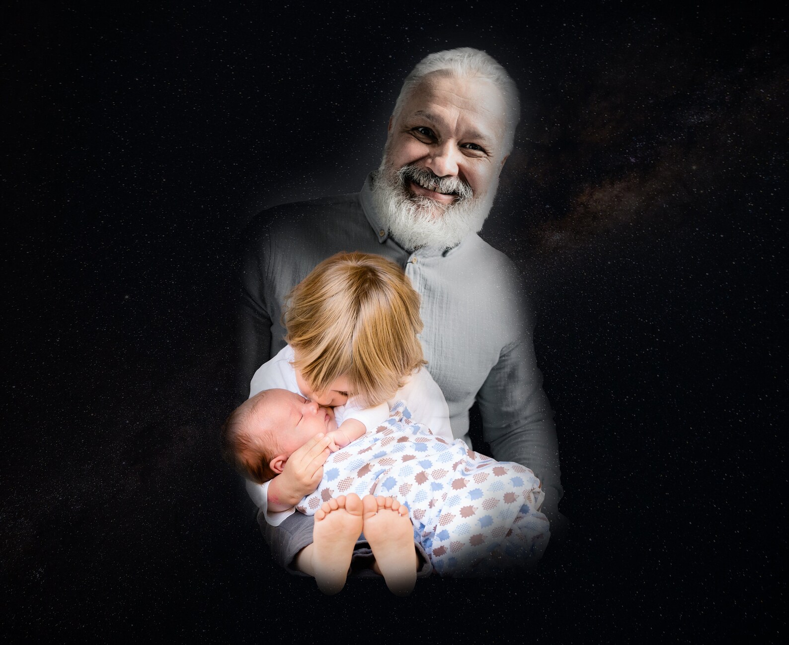 Custom Funeral Portrait Adding deceased person to photo Etsy