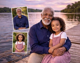 Add Person to Photo: Realistic Merge of Different Photos, Combine Family Photos, Add Deceased Person, Memorial Portrait Edit, Family Gift