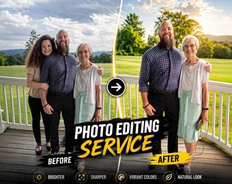 Photo Enhancement, Improve Picture Quality, Color Correction, Christmas Gift for Mom