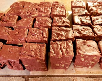 Sugar Free Dark Chocolate Fudge with Pecans Pound