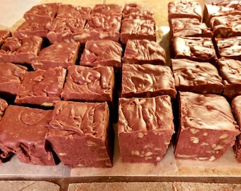 Sugar Free Dark Chocolate Fudge with Pecans Pound