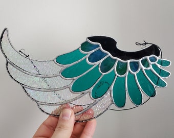 Angel Wing Suncatcher Stained Glass