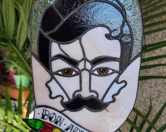 Sexy Flirty Mustache Suncatcher, Bon Appetit