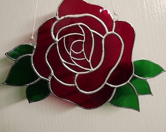 Large Rose Suncatcher