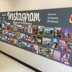 Instagram Summer Vacation Class Bulletin Board Classroom Decoration