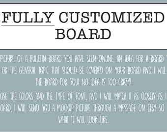 Fully Customized Bulletin Board Classroom Decoration