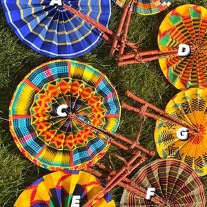 Ankara fan / foldable fan / African fabric fan / asoebi fan / souvenir fan /Kente fan\ Ghana fan