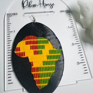 African Queen Mother, African Fabric Earring, Fabric Earrings - Ankara - Afrocentric, Gift for Her