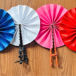 Ankara fan / foldable fan / African fabric fan / asoebi fan / souvenir fan /Kente fan\ Ghana fan