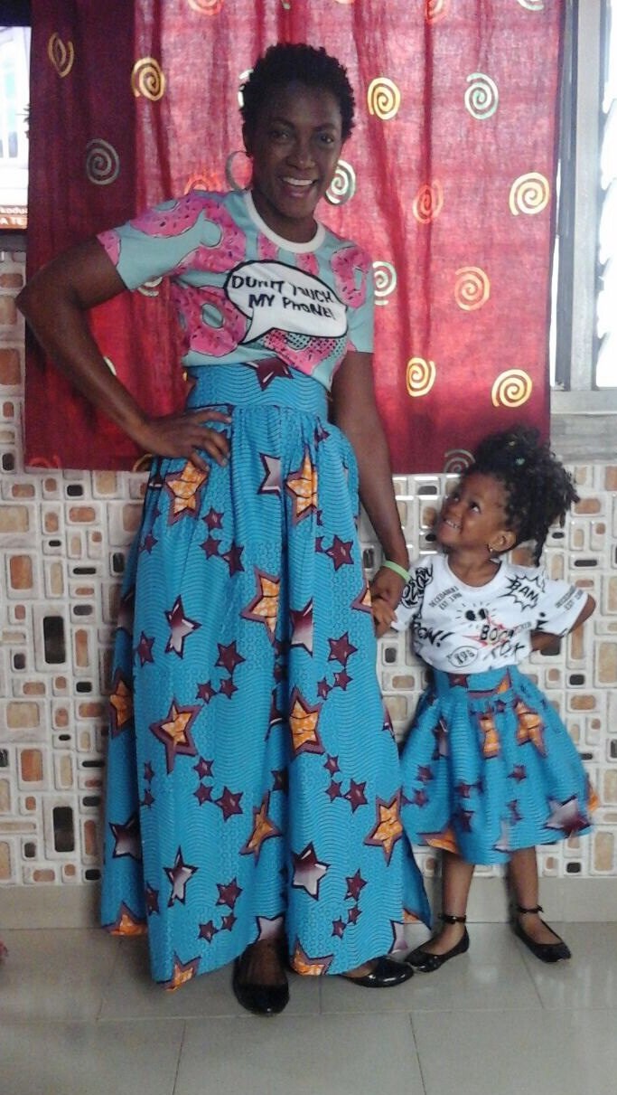 mommy and me african skirts