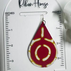 Mansah African Fabric Earring, Fabric Earrings - Ankara - Afrocentric, Gift for Her.