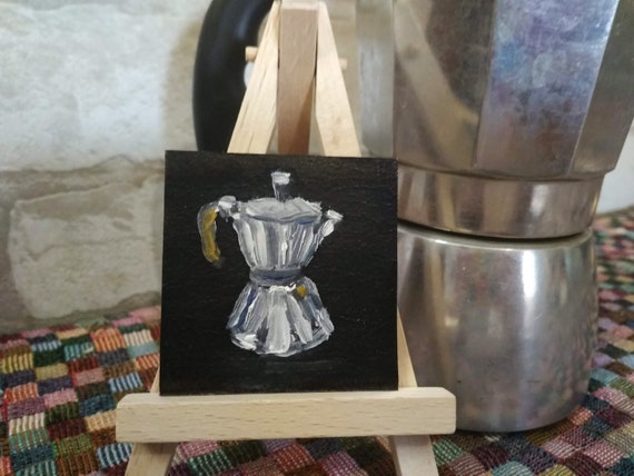 How to Paint a Moka Coffee Pot with Acrylics