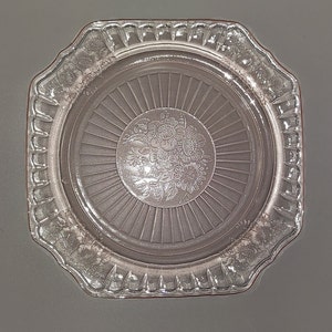 Pink Mayfair Depression Glass Dinner Plate