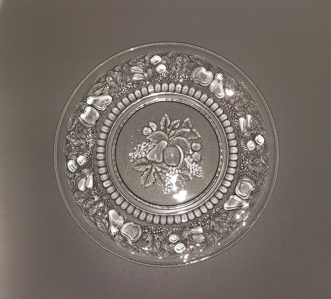 Della Robbia Depression Glass Plate Etsy