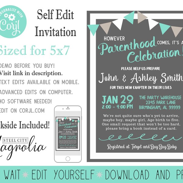 Foster Baby Shower Etsy