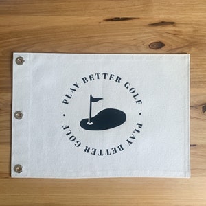 Bandera de golf personalizada para él / Bandera de hoyo de golf / Bandera de golf para enmarcar / Decoración para fiesta de golf / Idea para libro de bodas de golf