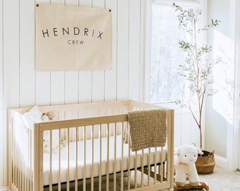 Personalized Canvas Name Banner: Custom Nursery Decor