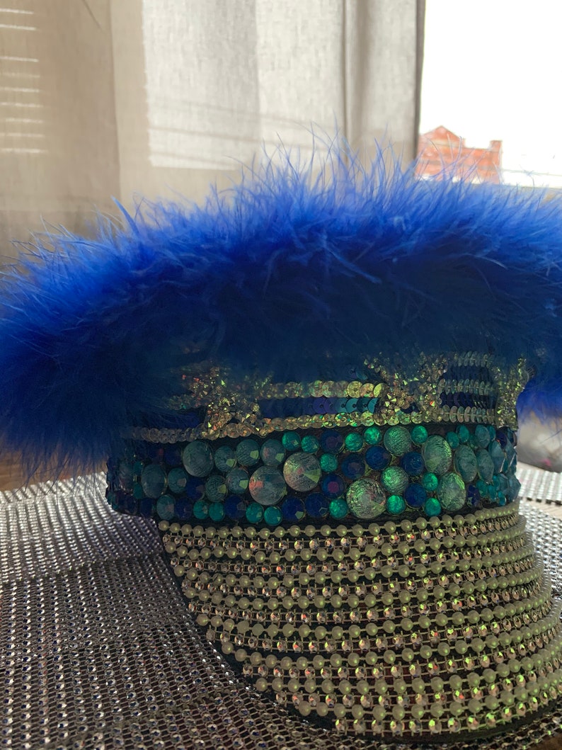 bedazzled captain hat