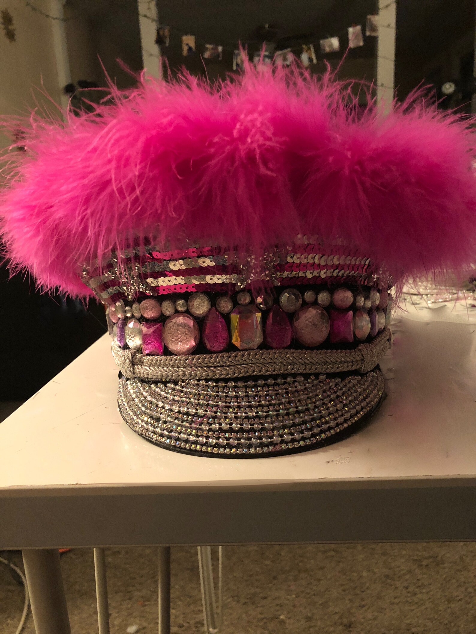 bedazzled captain hat