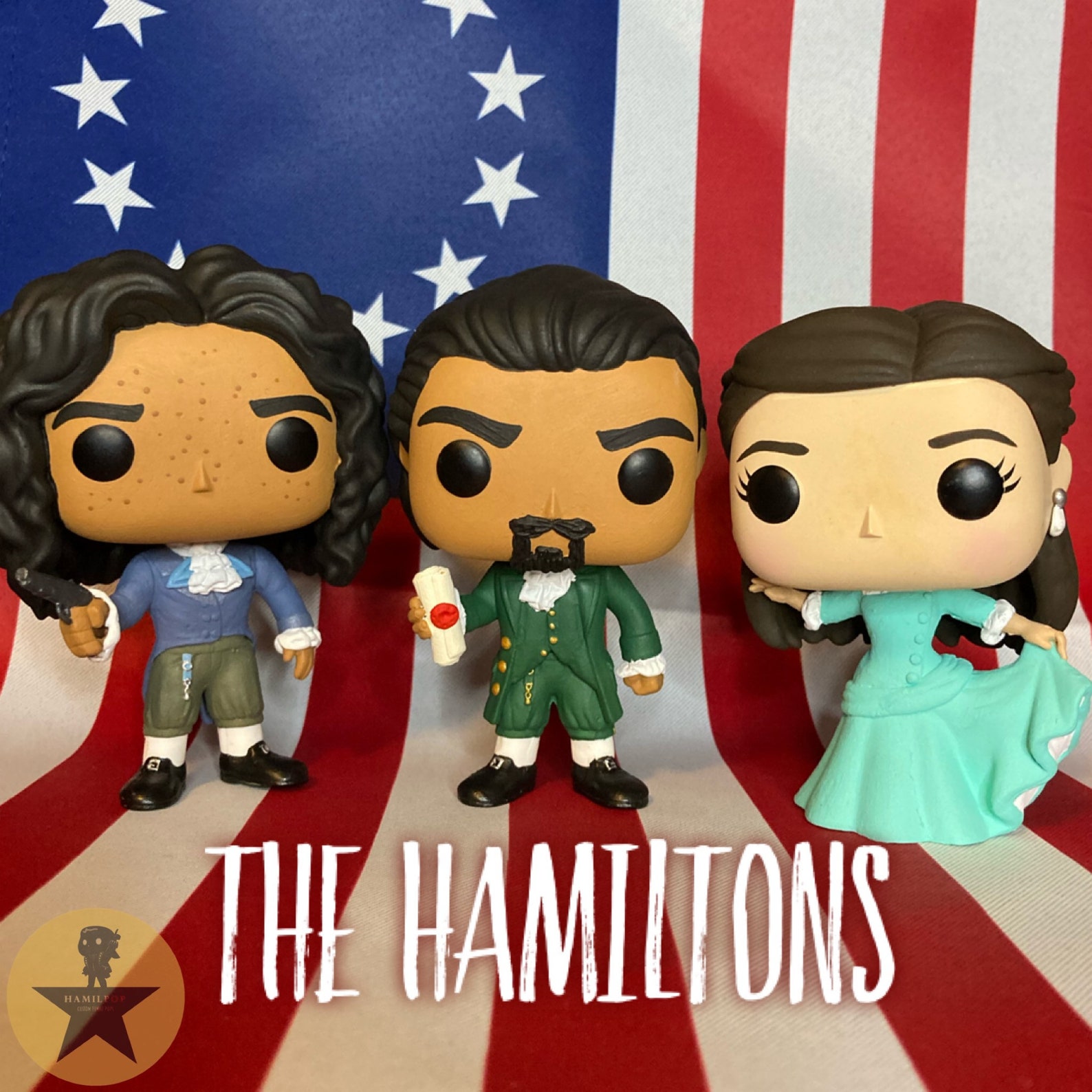 Hamilton: an American Musical Funko POP Vinyl Customized - Etsy