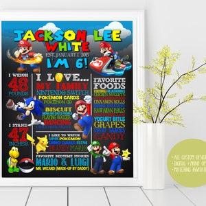 20 bolsas de recuerdo de Mario, bolsas no tejidas reutilizables para baby  mario, suministros de fiesta de cumpleaños, baby shower, videojuegos